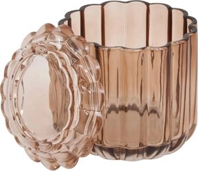 Контейнер за памук 5five Florea, Стъкло - Кехлибар