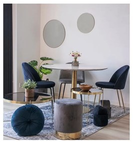 Кръгла маса за хранене с мраморен плот ø 110 cm Bolzano - House Nordic