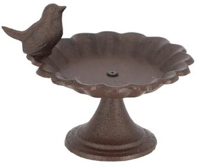 Мини чугунена хранилка за птици с птица на ниска поставка Birdy - Esschert Design