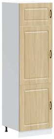 853630 vidaXL Кухненски шкаф, Kalmar, дъб сонома, инженерно дърво
