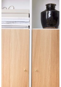 Бял шкаф за книги от дъб 176x199 cm Mistral - Hammel Furniture