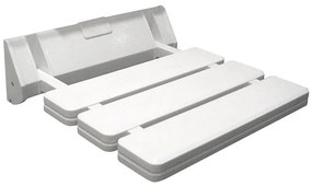 Aqualine - Сгъваема седалка за душ 32x32,8 cm бяла