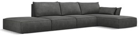 Сив ъглов диван (десен ъгъл) Vanda - Mazzini Sofas