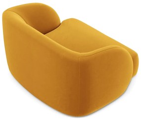 Кадифено кресло в цвят горчица Miley - Micadoni Home