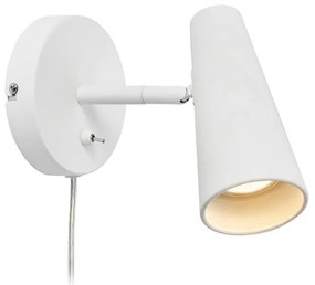 Бяла стенна лампа, височина 17 cm Crest - Markslöjd
