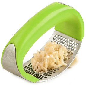Преса за чесън ZEPHYR ZP 1502 B, Стомана, ръчен кухненски инструмент - Зелен