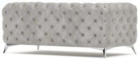 Светлосив кадифен диван 185 cm Chelsea – Ropez