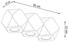 Прожектор в естествен цвят 12x36 cm Vige – Sollux