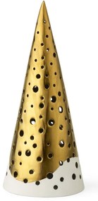 Порцеланов свещник в златист цвят, височина 19 cm Nobili - Kähler Design