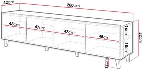 ТV шкаф Bari-Leuko