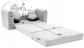Детски разтегателен диван 98 x 170 cm