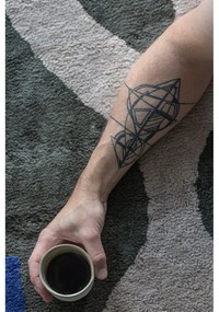 Тъмнозелен памучен килим подходящ за пране 50x80 cm Figura – Mette Ditmer Denmark