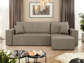 Ъглов диван Karl II-Кафяв