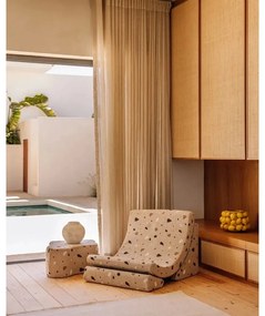 Светлокафяв детски стол от букле и шенил Terrazzo Moon – Wigiwama