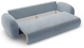 Сиво-син кадифен сгъваем/с място за съхранение диван 262 cm Tonale – Cosmopolitan Design