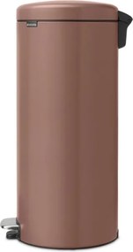 Кош за боклук с педал Brabantia NewIcon 1008853, 30 л, Плавно затваряне, Противоплъзгаща основа, Сатенено покритие, Кафяв