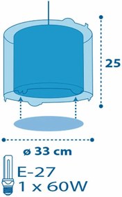 Покривна лампа Ango Clouds-Pink