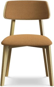 Теракотен трапезен стол от масивна дървесина Niu – Makamii