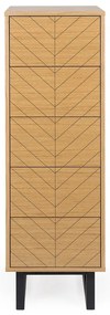 Комод с чекмеджета от дъб Camden Herringbone, 40 x 123 cm Mora - Woodman