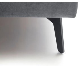 Антрацитно двойно легло 160x200 cm тапицирано с място за съхранение с включена подматрачна рамка Lizzano – Meise Möbel