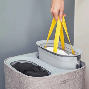 Разопакован: Кош за пране Joseph Joseph 50001, 60 l, Дръжки за пренасяне, 2 разделения, Сив
