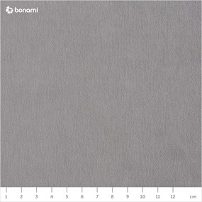 Светлосиво кадифено ъглово канапе, десен ъгъл Stylish Stan - Miuform