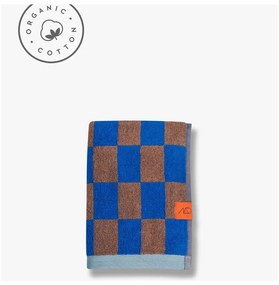 Синьо-кафява кърпа от органичен памук 50x90 cm Retro - Mette Ditmer Denmark
