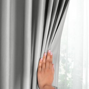 Светлосиво dimout перде 140x270 cm Eyelets – Restilo