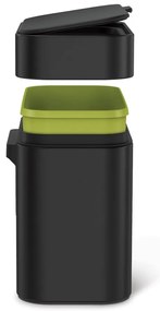 Матово черен контейнер за компостируеми отпадъци 4 л - simplehuman