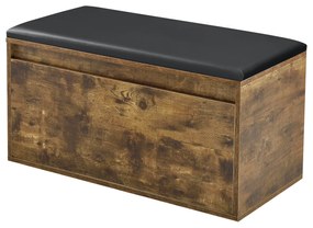Пейка Degerfors 80x39x45 см тъмен дъб/черен []