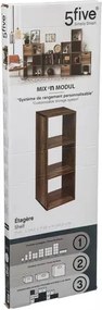 Рафт 5five Mix'n Modul Industrial, 3 отделения, Дърво