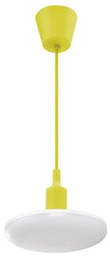 LED Полилей на верижка ALBENE 1xE27/18W/230V жълта
