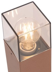 Индустриална подова лампа за външен монтаж ръждиво кафява 50 см IP44 - Denmark