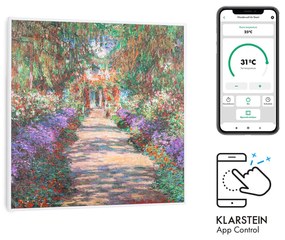 Klarstein Wonderwall Air Art Smart, инфрачервен нагревател, 60 х 60 см, 350 W, апликация, градински път