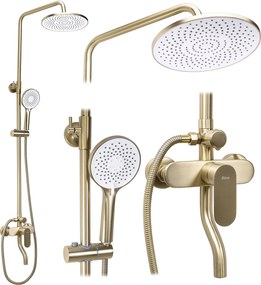 Комплект за душ REA DROP Brush Gold