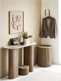 Кафяв текстилен кош за пране Noto – House Nordic
