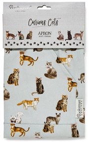 Синя памучна престилка Curious Cats - Cooksmart ®