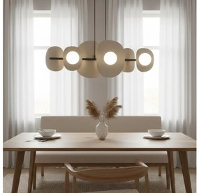 Полилей на кабел ELEMENTI 6xG9/8W/230V бежов