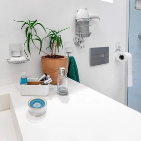 Самозалепващ се държач от хромирана стомана за тоалетна хартия Bestlock Magic Bath - Compactor