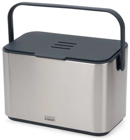 Контейнер за компостируеми отпадъци сребърен 4 l Collect – Joseph Joseph