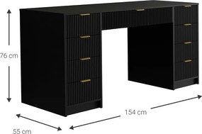 Тоалетка Allegro plus-Черна