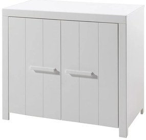 Бяло детско шкафче от масивен бор 100x87 cm ERIK – Vipack
