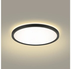 Brilagi - LED Лампа за баня ULTRA SLIM LED/12W/230V Ø 22,5 см черен IP54