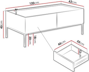 Холна маса Como 2SZ-Кашмир