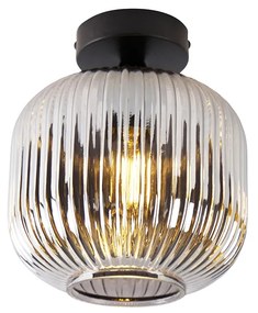 Интелигентен плафон черен с опушено стъкло с Wifi A60 - Karel