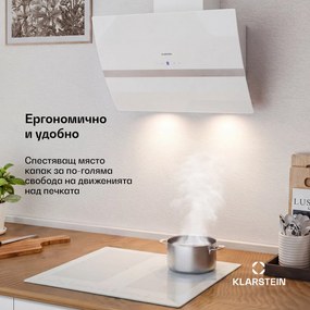 Klarstein Clara 60, абсорбатор, 509 м³/ч, сензорен дисплей, околно осветление