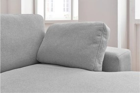 Светлосив ъглов диван Belair – Bobochic Paris