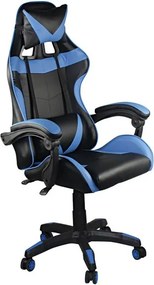 Гейминг стол Pu BF7850-Черен-синьо
