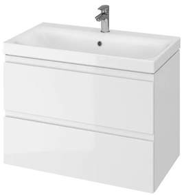 Cersanit S801-221-DSM - Стенен шкаф за баня с мивка MODUO 80 см бял