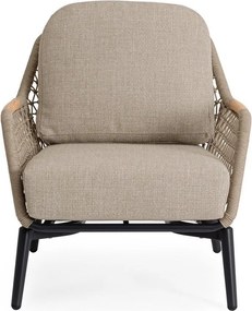 Светлокафяв метален градински стол Eulero – Bizzotto